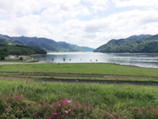 北海道芦別市人造湖にて