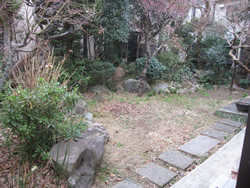 W邸庭園工事開始