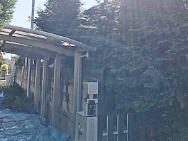 三鷹市・S邸駐車場改修工事中